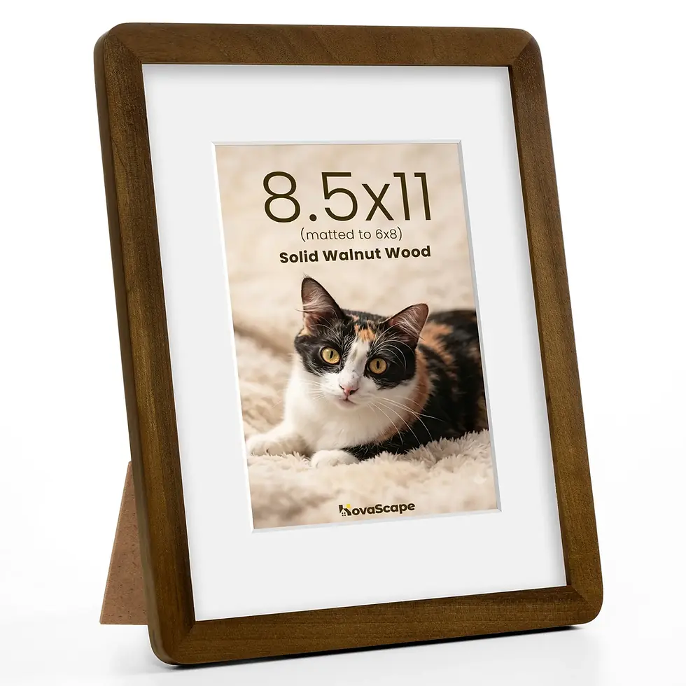 Thumbnail: KovaScape Solid Walnut Picture Frame Rounded Corner
