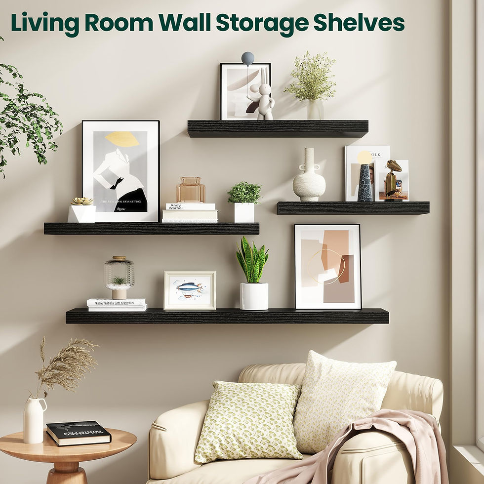 Thumbnail: KovaScape 9.3in Deep Floating Shelf - MDF Wall Shelf