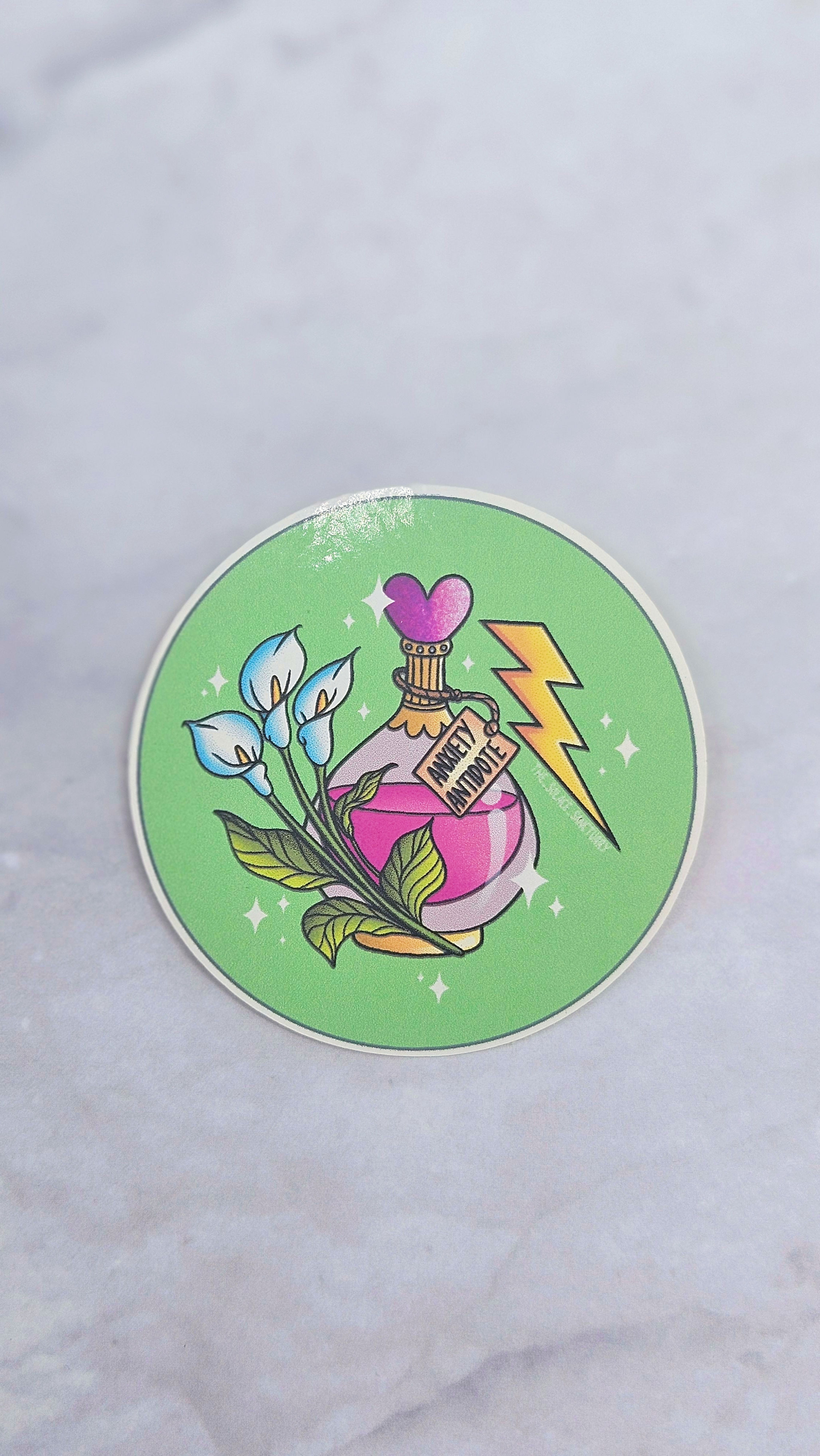 Anxiety Antidote sticker
