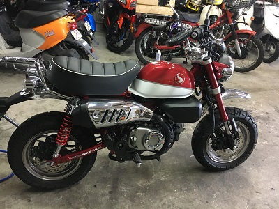 Honda モンキー125ccをボアアップ