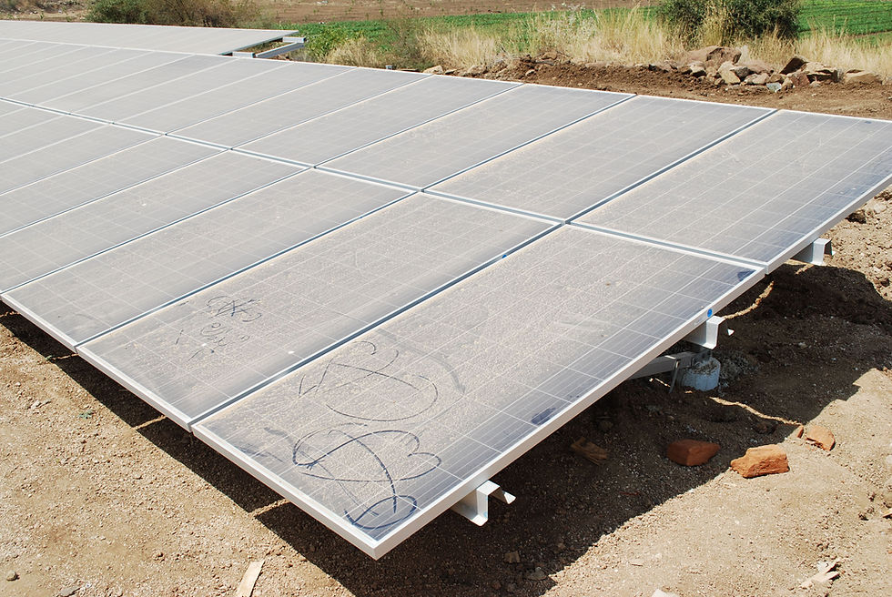Dirty solar modules
