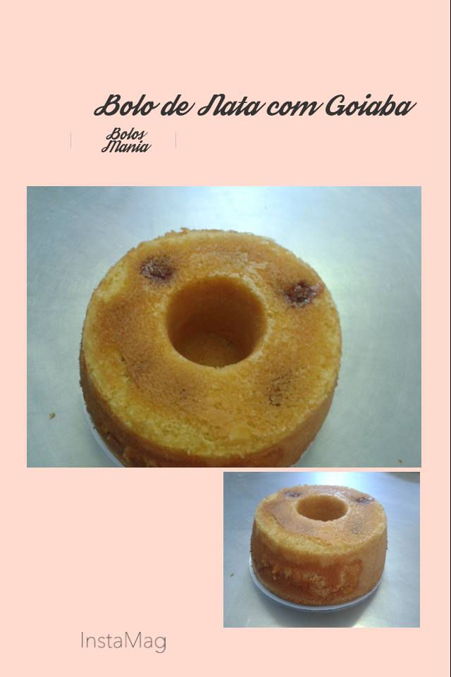 Bolo de nata com goiaba