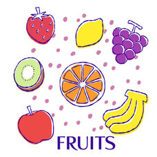 イラスト イラストレーター イラストレーターのホームページ 河原ちょっと かわいい 見やすい わかりやすい 明るい 果物 フルーツ illust illustrator Japanese kawahara chotto kawaii fruits