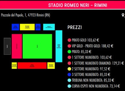 VASCO RIMINI DATA ZERO PREZZI