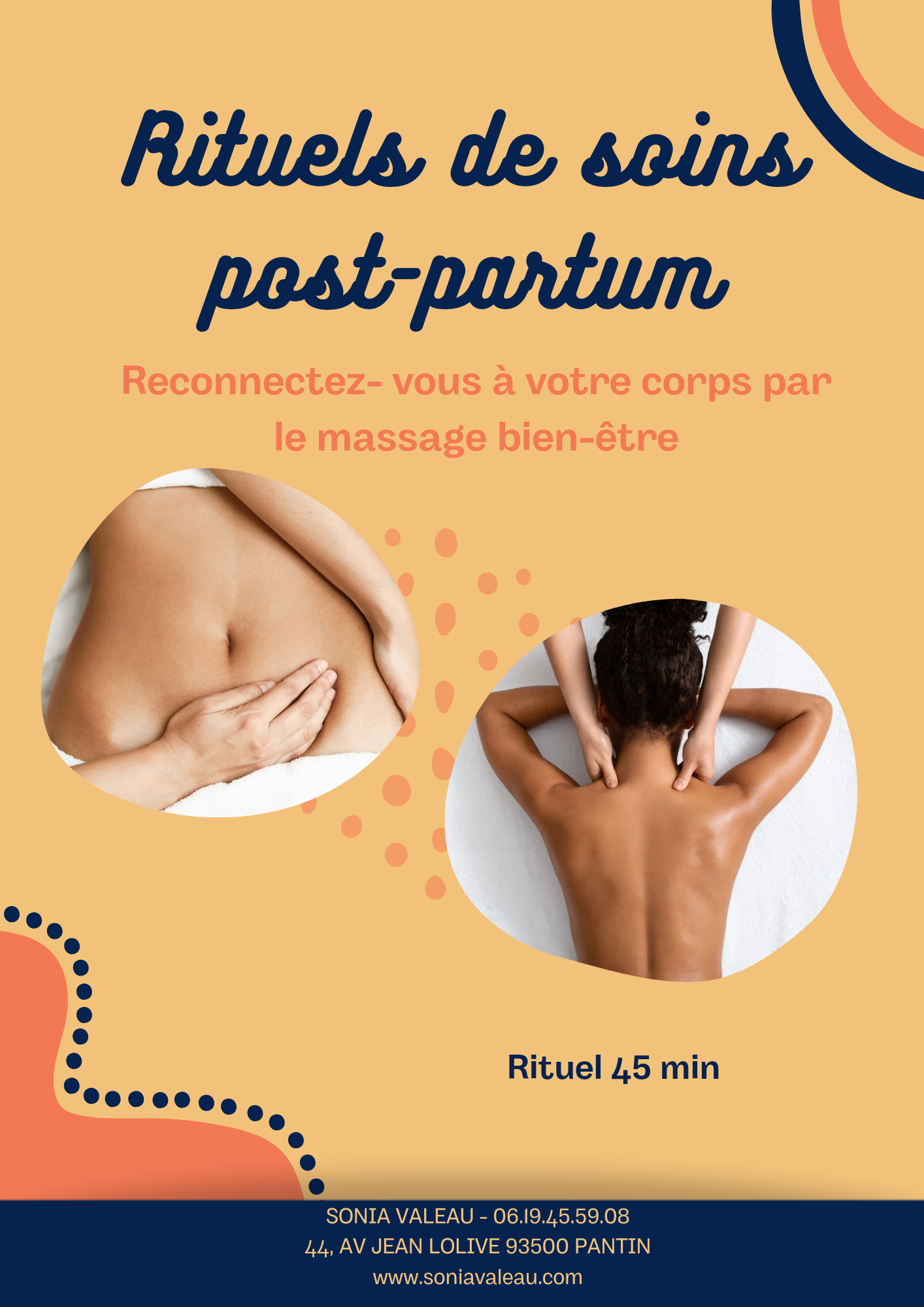 Rituel de soins post-partum 45min