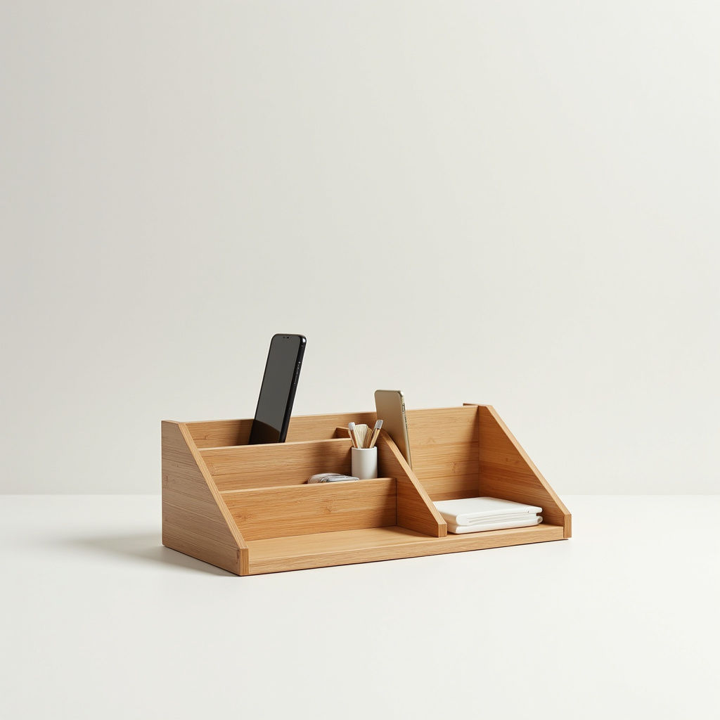 Organizador Mesa Bambu