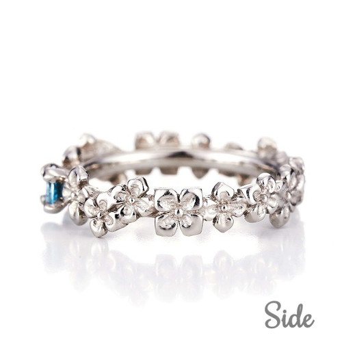 PinkDia】 Hydrangea Baby / 紫陽花 BabyRing ピンクダイヤモンド