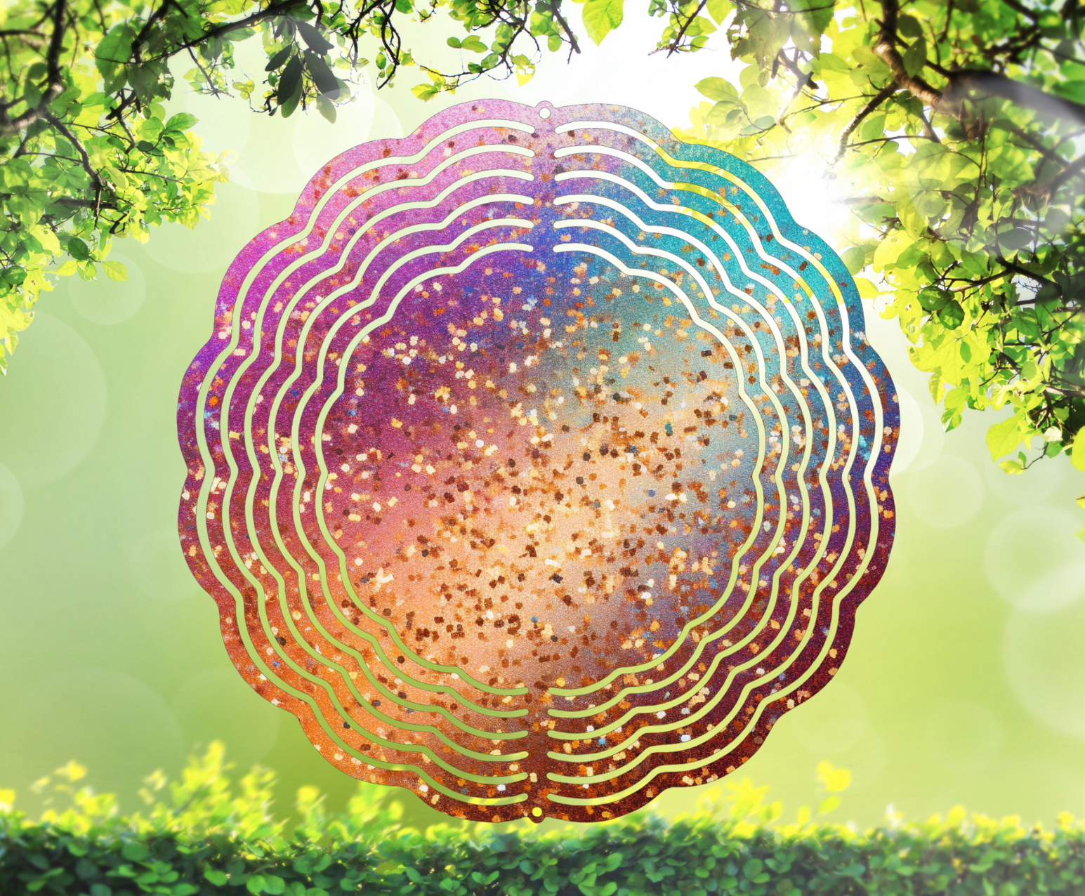 Bright Glitter Wind Spinner