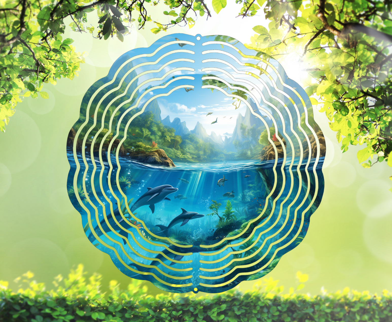 Dolphins Wind Spinner