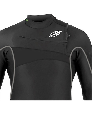 Mormaii 4/3mm Flexxa Pro Chest Zip Wetsuit Black | West Cornwall Surf