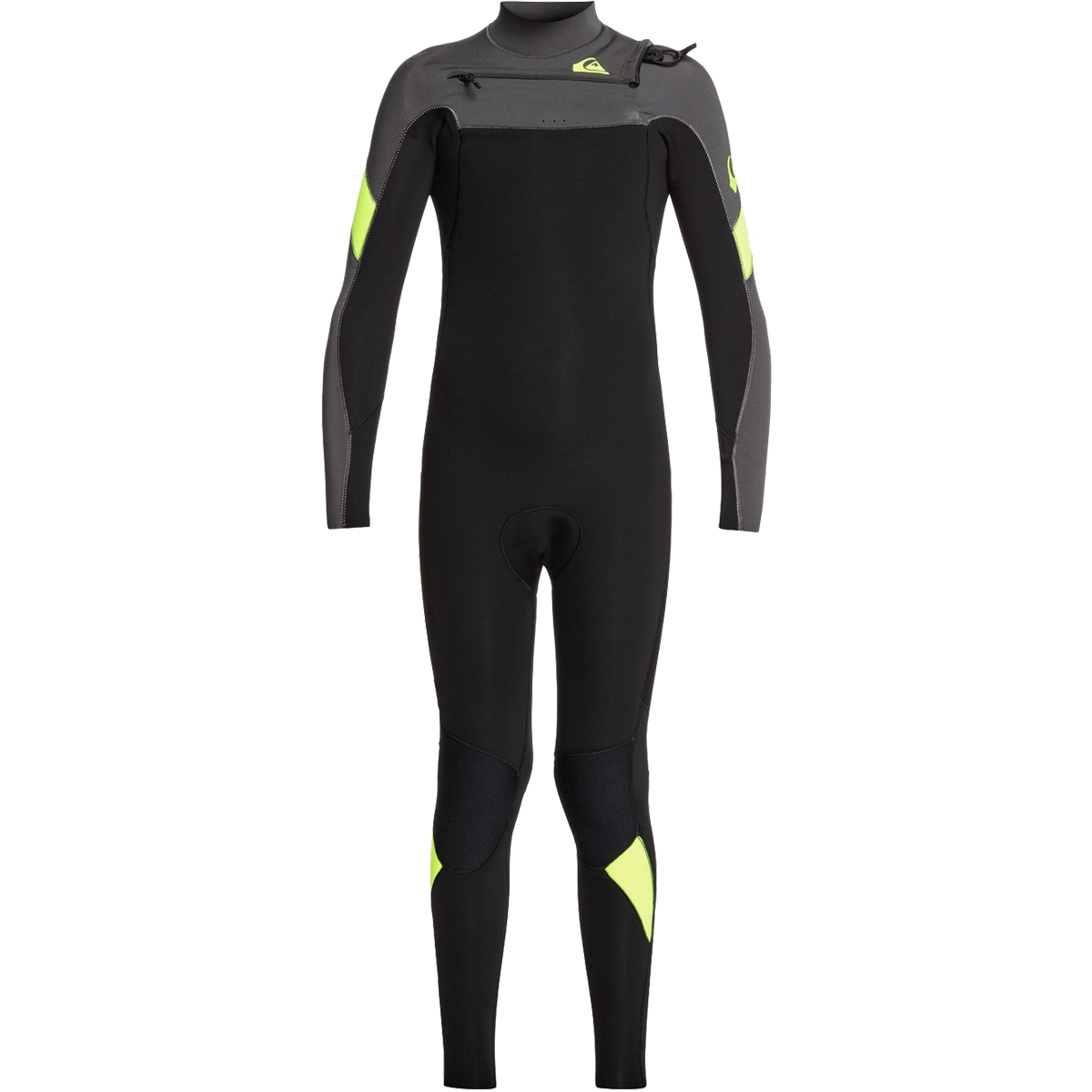 Quiksilver 3/2mm Kids Syncro Chest Zip Black