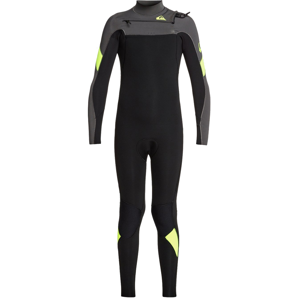 Quiksilver 3/2mm Kids Syncro Chest Zip Black