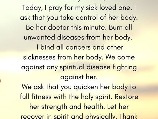 A Prayer for Healing Sick Family or Friends