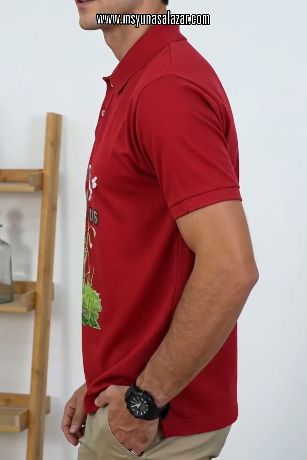 Imej kecil: DEVOTEE  Divine Mercy T-shirt with Proverbs 3:5-6 scripture (Red)