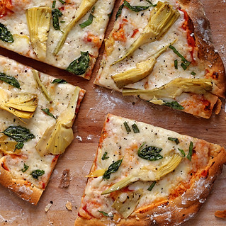 Pizza met artisjok