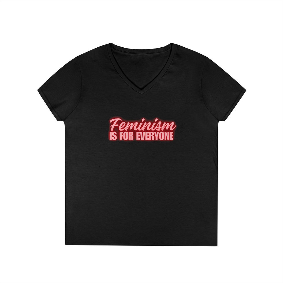 Thumbnail: V-Neck T-Shirt Feminism is for Everyone