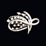 Vintage Mid-Century Ribbon Brooch