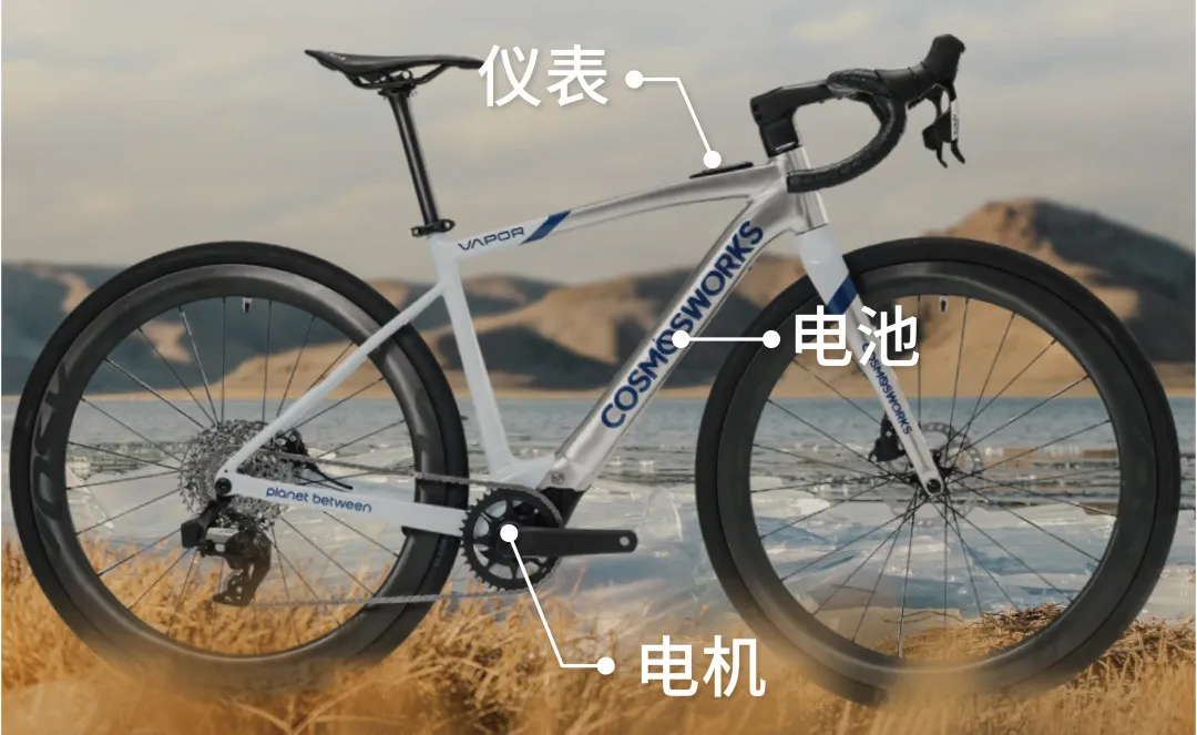 智能电机电池巧妙内置，提供2到4倍踩踏助力