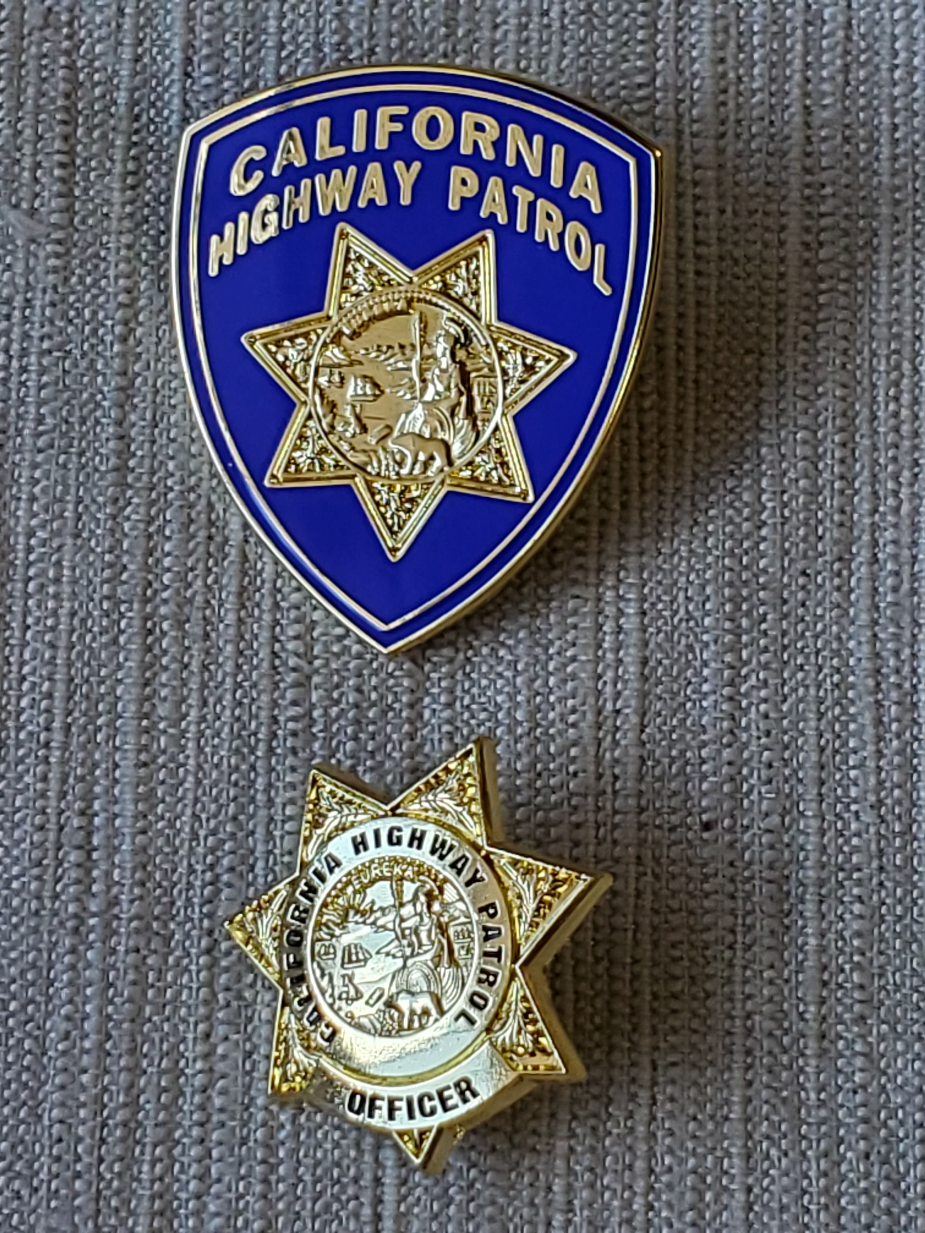 California Highway Patrol Lapel Pin - Tie Tac Combination