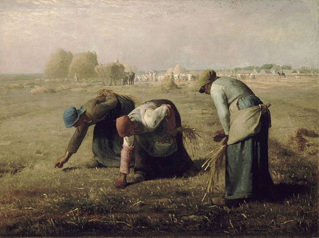 Jean-François Millet – Gleaners: This is a faithful photographic reproduction of a two-dimensional, public domain work of art. The work of art itself is in the public domain