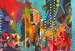 IMG_6304.jpegCollage mix Painting/Collage, mosaic and beads