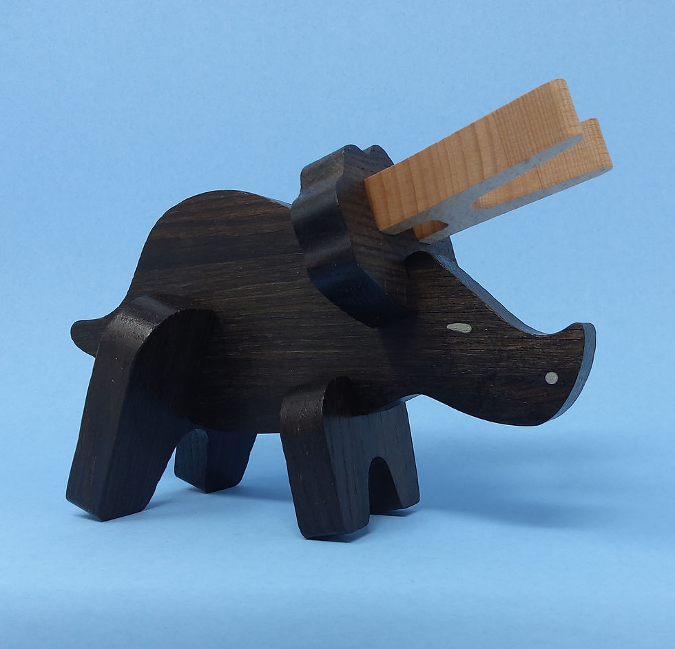 Build your own black oak Triceratops