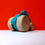 Thumbnail: Wooden Bunny Rabbit Animal Toy Cerulean Teal Blue