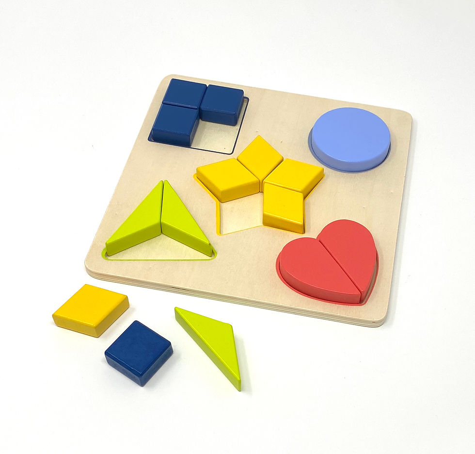 Shape fitting puzzle for early years learning