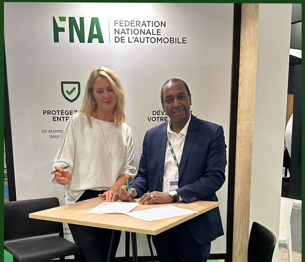 Blanche Rondeau (Transakauto) et Aliou Sow (FNA)