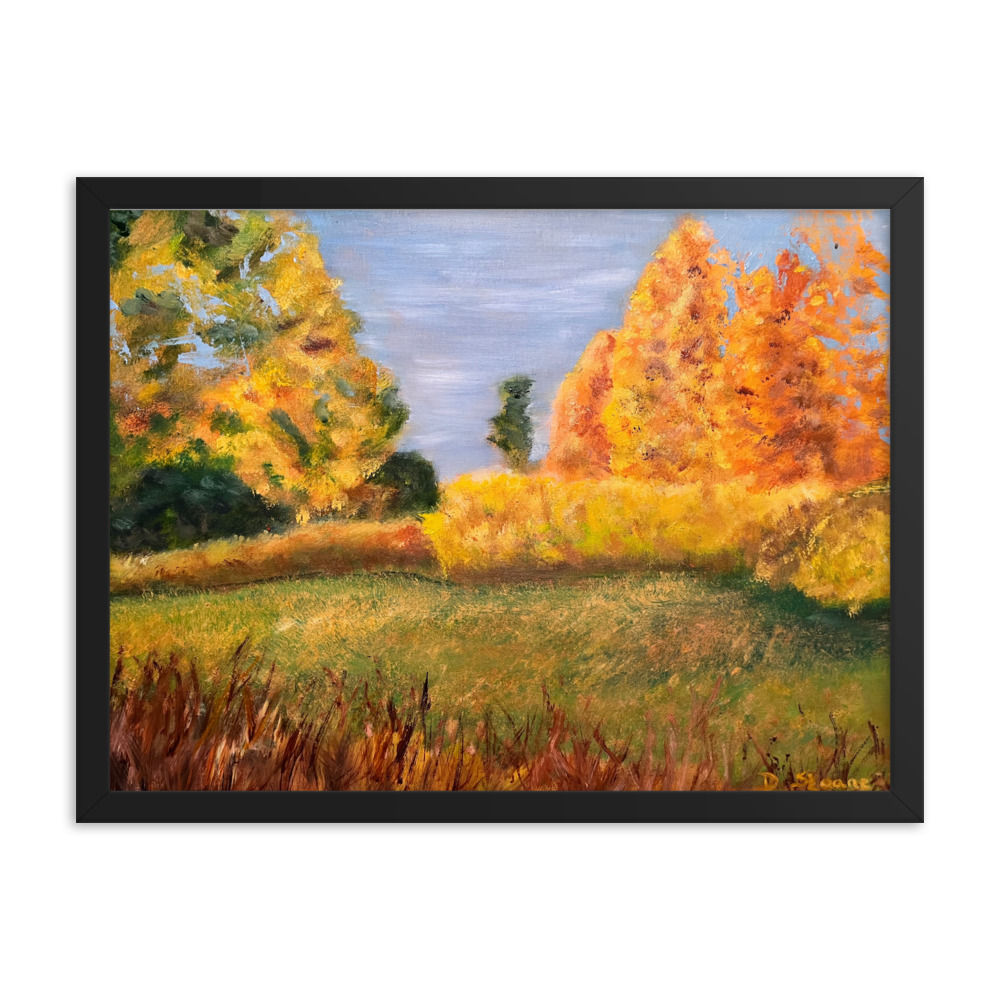 Framed poster from original painting