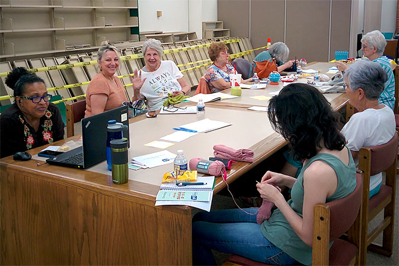 A Good Yarn Stitching Club at Main Library