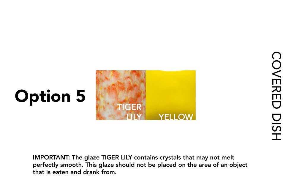 Thumbnail: COVERED SERVING DISH *glaze kit*