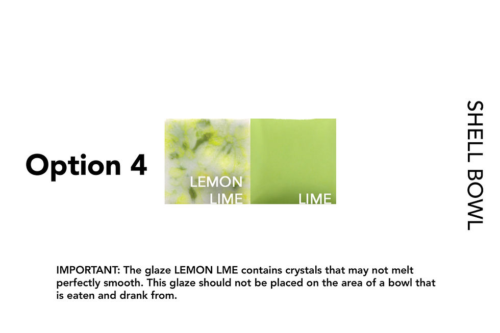 Thumbnail: SHELL BOWL *glaze kit*