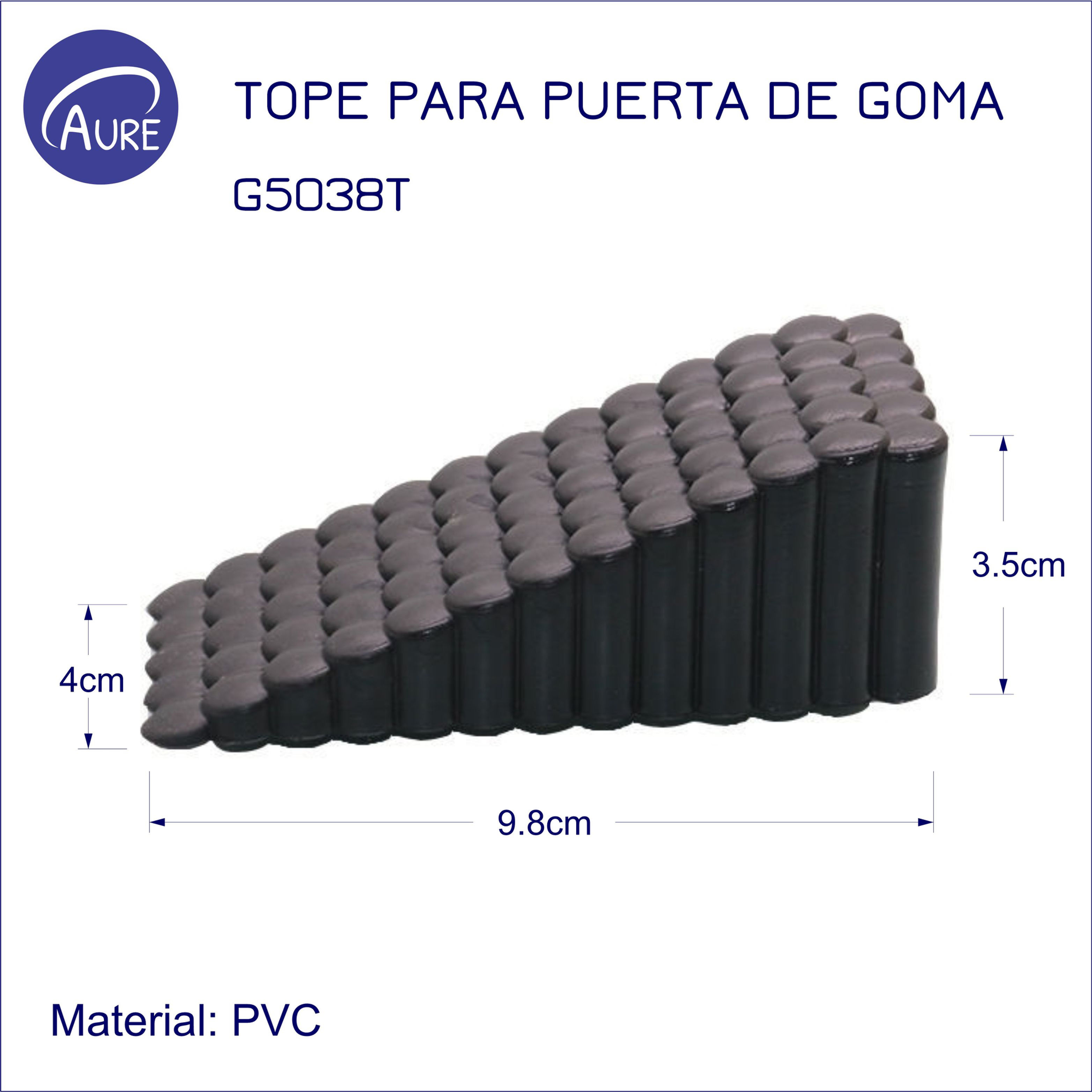 Tope de goma para puerta