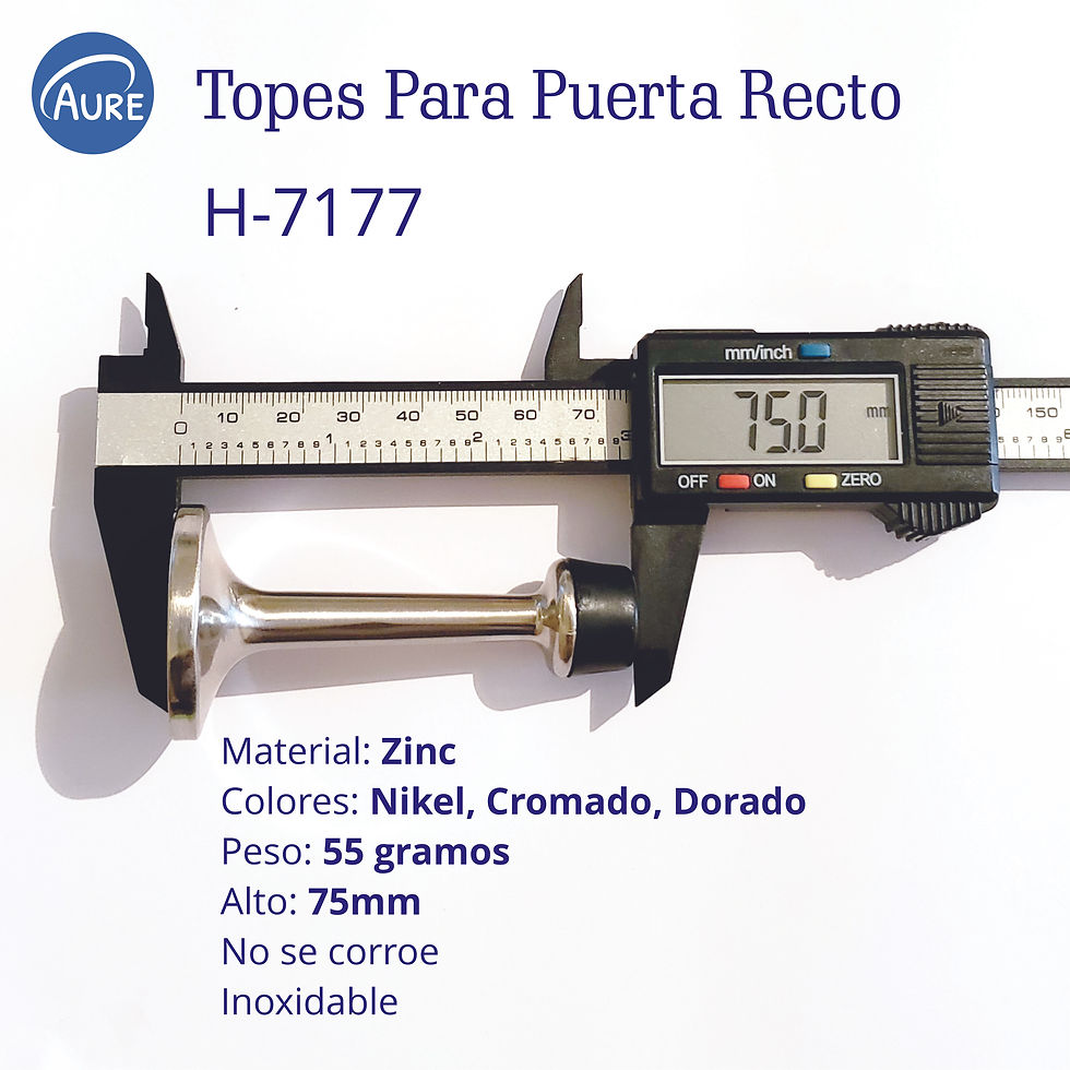 Miniatura: Tope para puerta recto