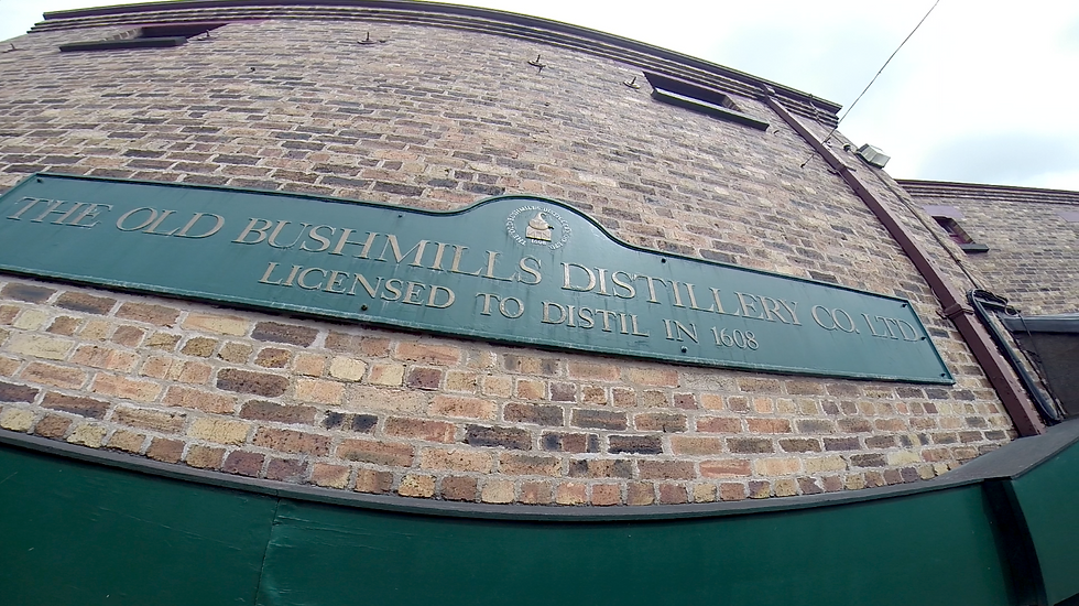 Destilaria Bushmills.