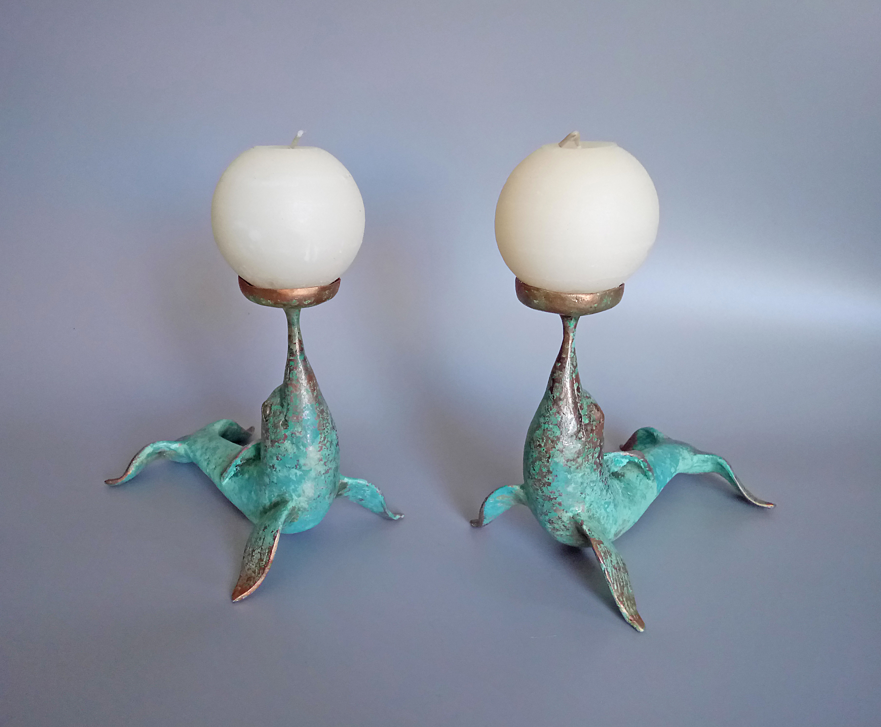 Dolphin Candlesticks