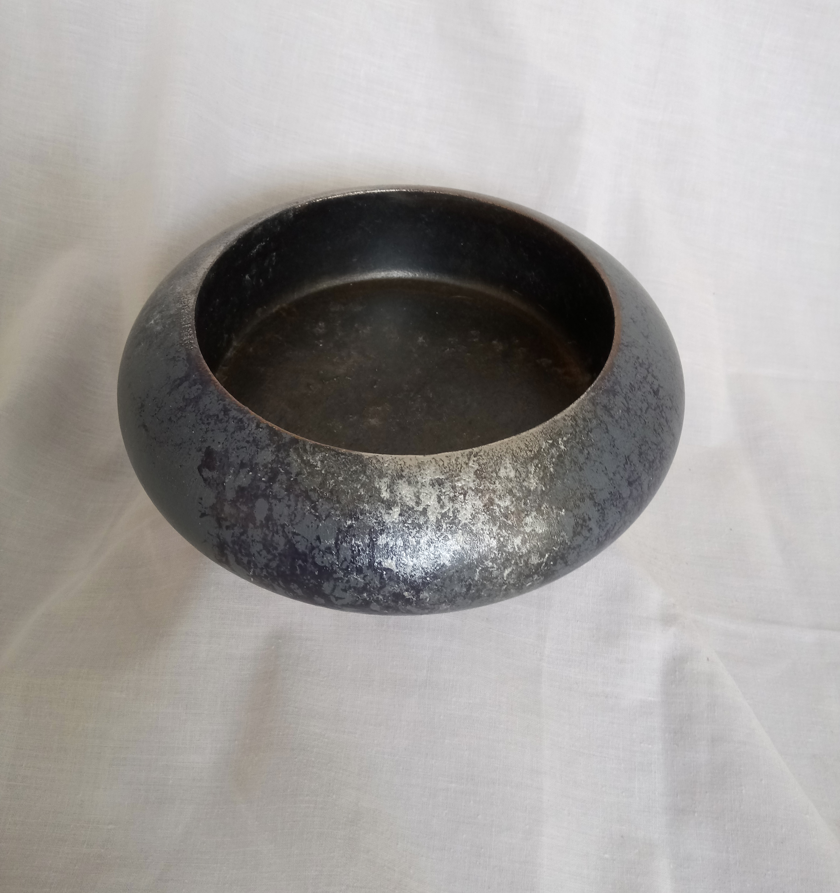 Pewter Blue Bowl