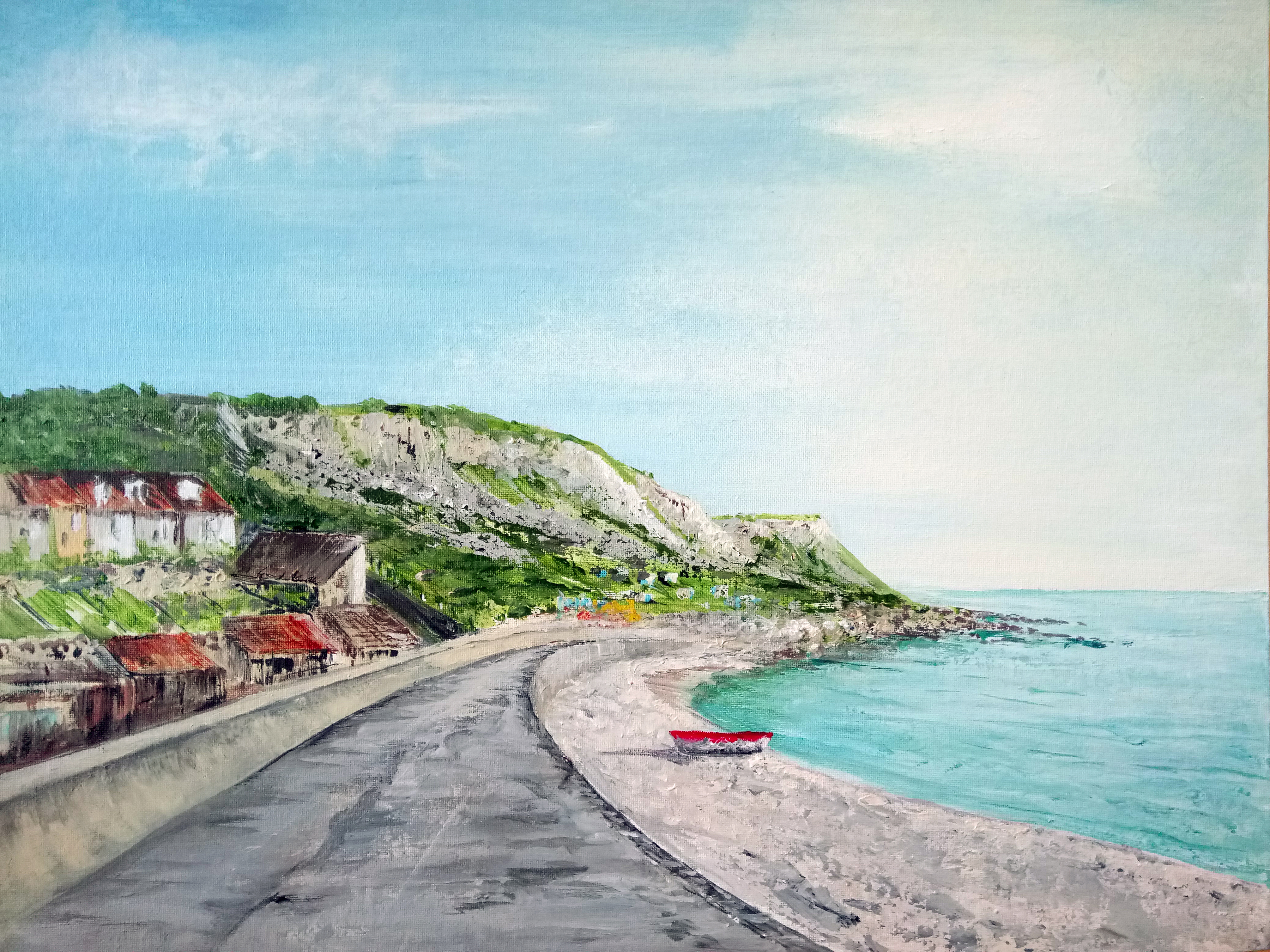 "Chesil Cove - Late Afternoon in May