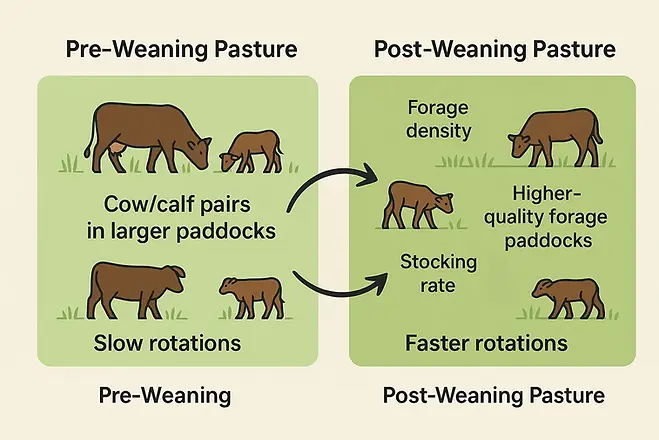 How weaning affects pasture management