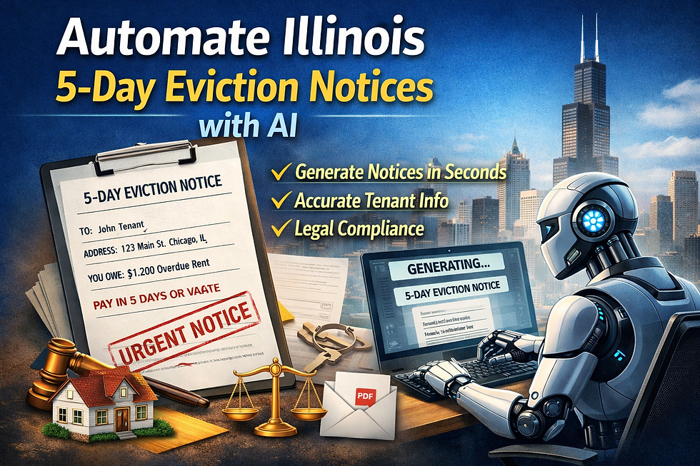 How to Automate Illinois 5-Day Eviction Notices with AI: The Complete Guide