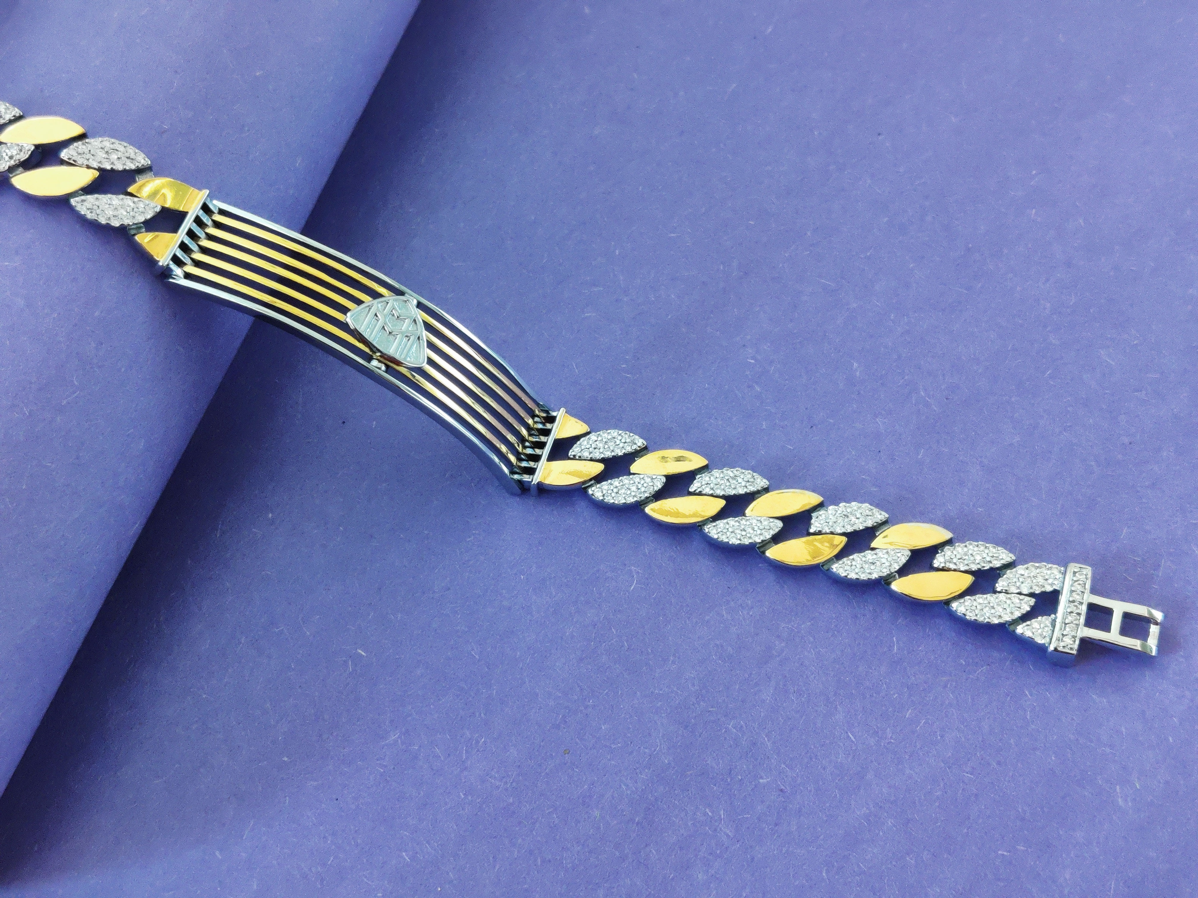 Cuban Bracelet with Maybach Symbol