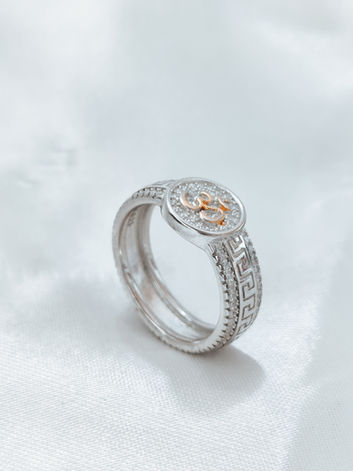 Silver Om Ring