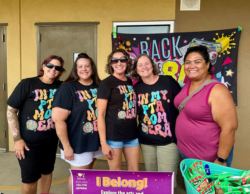 PTSA members at Back To School Night