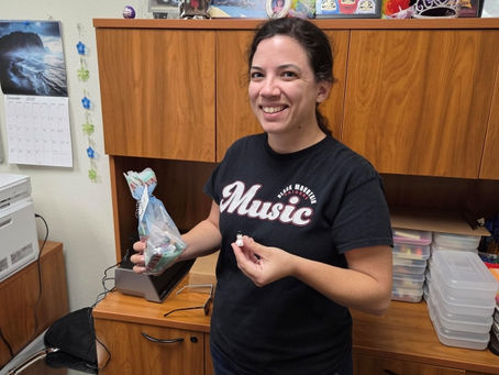 The BMMS PTSA hosted a Snowman In My Pocket Challenge for the staff as a run-up to the holiday season.