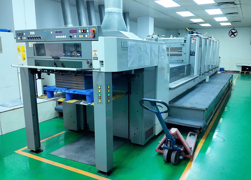 6 colors printing machine