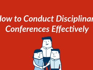 How to Conduct Disciplinary Conferences Effectively (Suggested Script)
