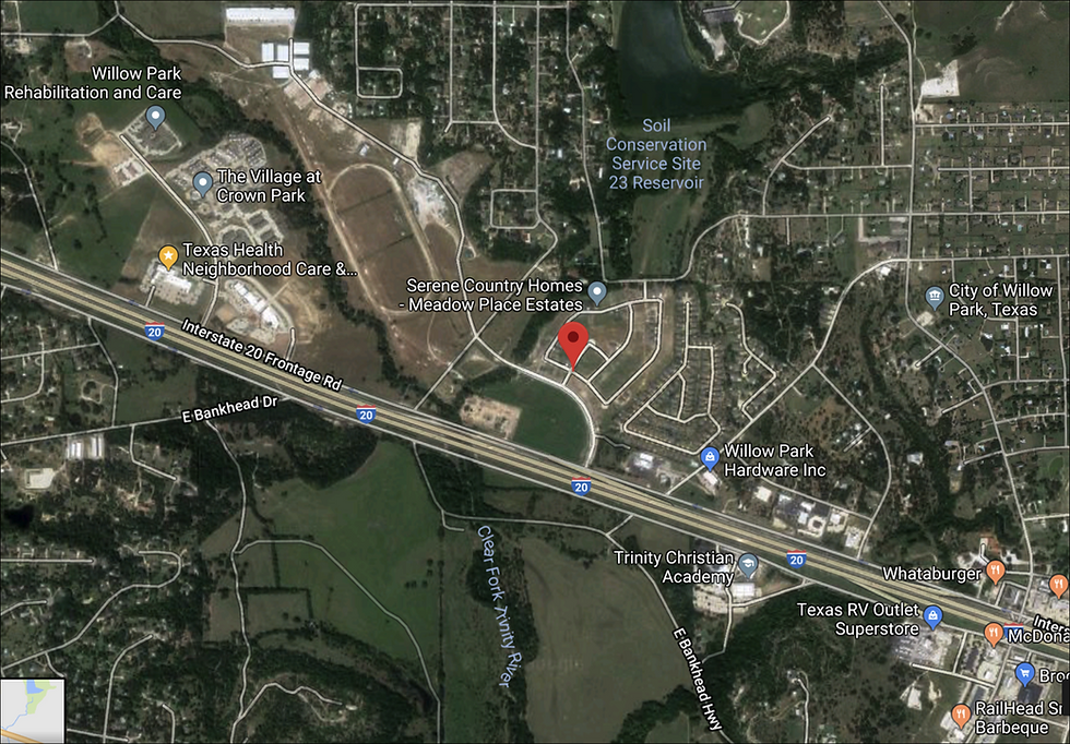 Serene Country Homes and Racetrack Map 2015