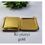 Küçük resim: 6 Adet Gold Altın Kare Paslanmaz Çelik Kahve Servis Sunum Tepsi (21X21CM)