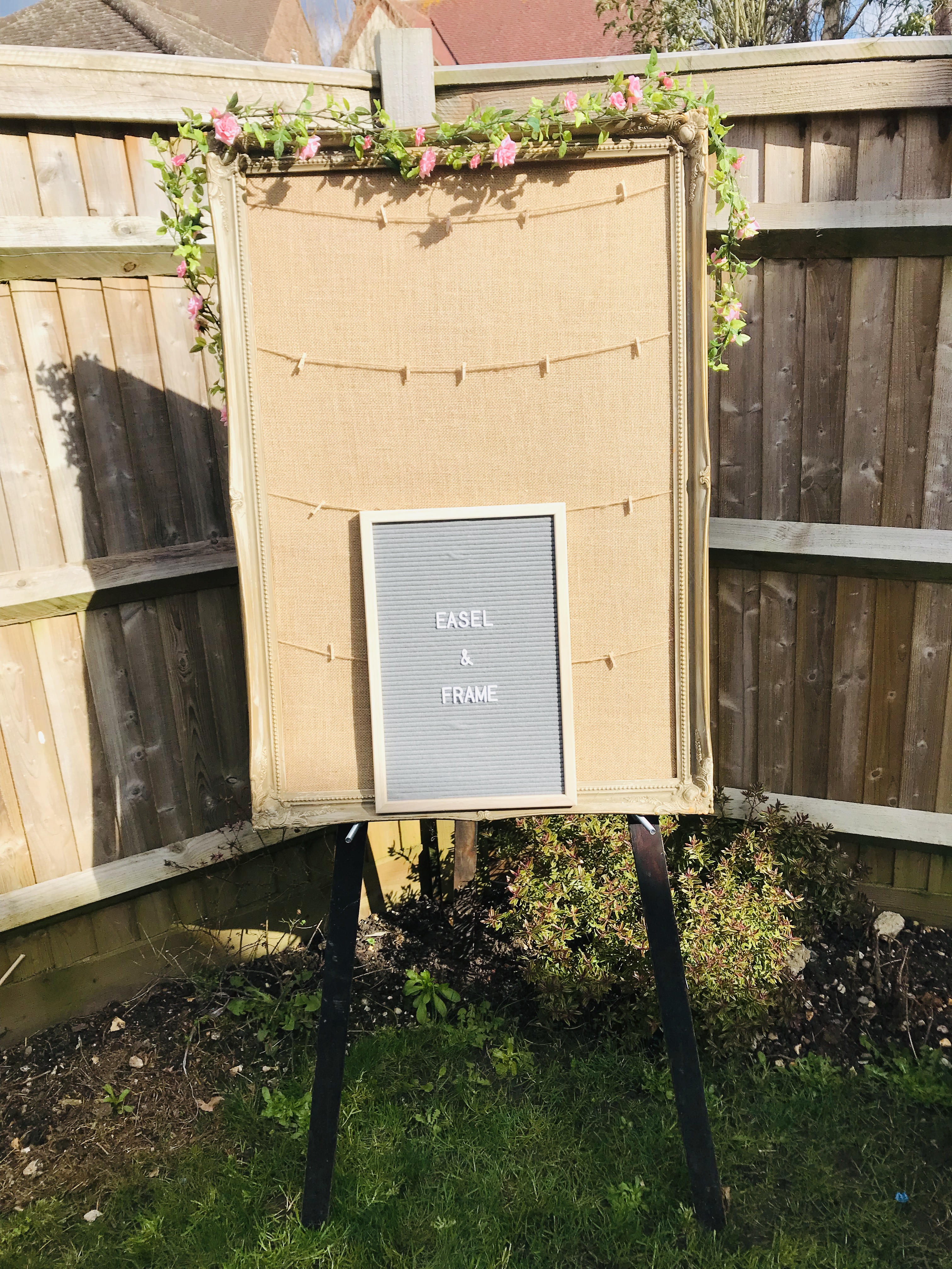 Easel and Frame